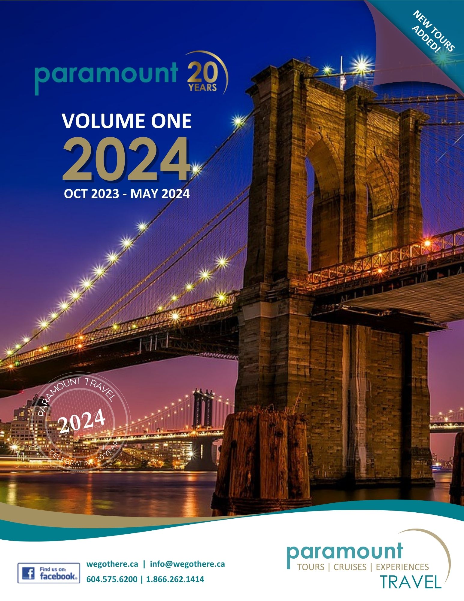 Home Paramount Travel Guided Group Bus Tours Cruises   Paramount 2024 VOLUME 1 